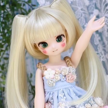 7inchラビットスタイル 蜂蜜色 Dollウィッグと洋服のお店 Dollce ドルチェ