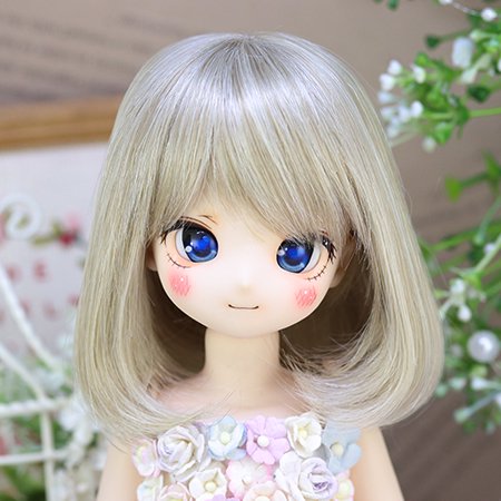 7inchソフトボブ 砂色 Dollウィッグと洋服のお店 Dollce ドルチェ