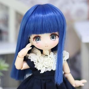 椅子付き　セキグチ　シルキードール　ブルーアイズ　青い目　ブロンドヘア　お人形 全3色！メッシュ スーパーロング BJD 1/3 1/4 かつら 耐熱