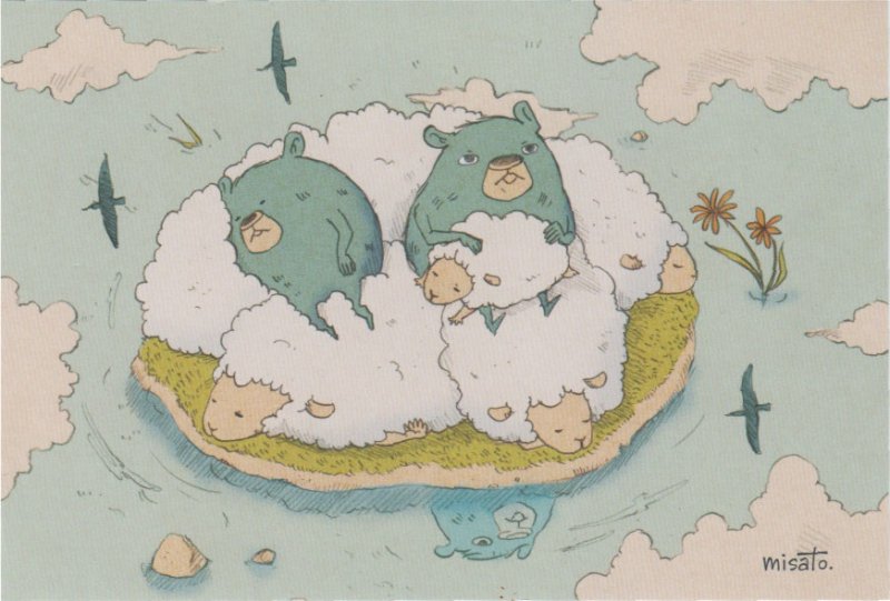 ポストカード 羊 by misato. - FEWMANY ONLINE SHOP