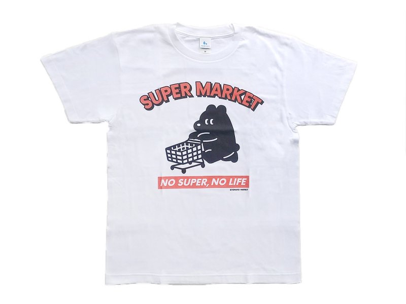 Tシャツ　トマトマーケット　SUPERMARKET(オレンジ) - FEWMANY ONLINE　SHOP