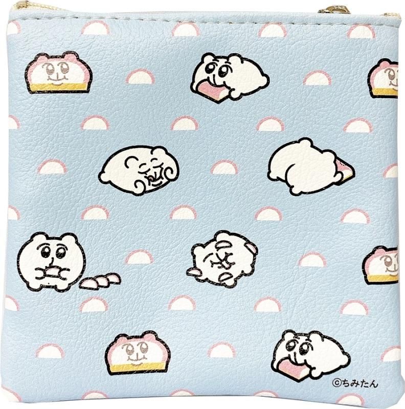 あにゃ ちみたんスクエアポーチ 愛・カマボコ(ブルー) - FEWMANY
