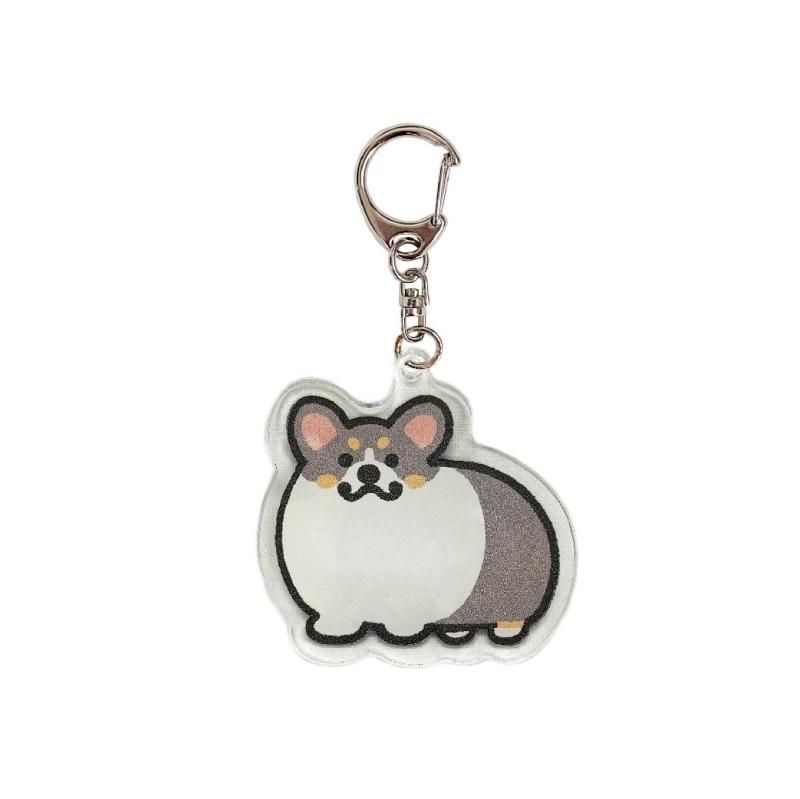 たきむらりゅう いちにちいちコギアクリルキーホルダー 黒コギ