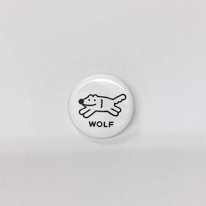 本間あきら ウルフくん缶バッジ - FEWMANY ONLINE SHOP