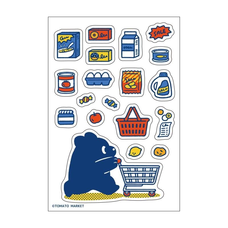 トマトマーケット 透明シール スーパー - FEWMANY ONLINE SHOP