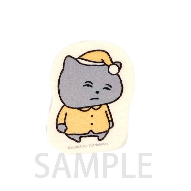 にしむらゆうじ わるめのねこ フェルトブローチ1 - FEWMANY ONLINE SHOP