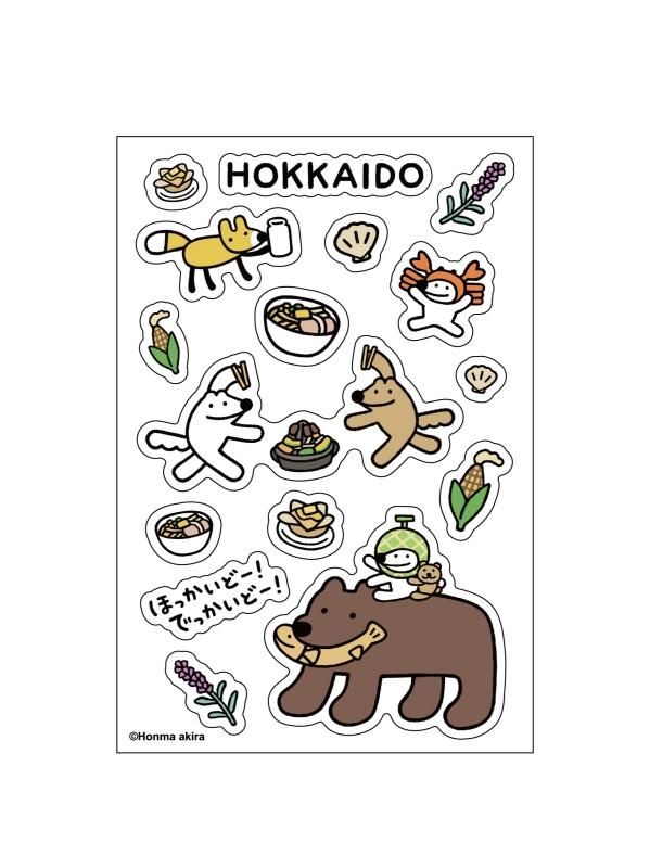 本間あきら ウルフくん北海道透明シール - FEWMANY ONLINE SHOP