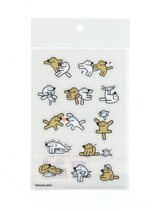 本間あきら やんちゃポーズ透明シール - FEWMANY ONLINE SHOP