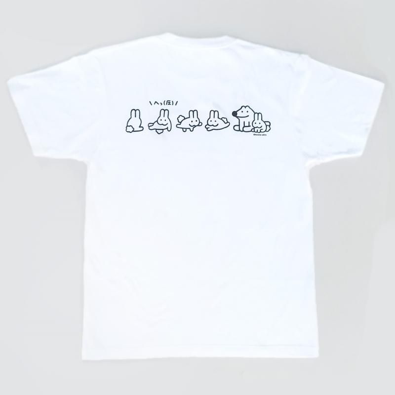 Man Tシャツ2枚　タオル　アクスタセット ネット店限定】しろたん Tシャツ 半袖 《散！磁力柄》 黒色 S/M