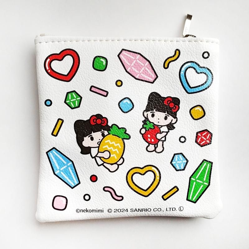nekomimi x ハローキティ スクエアポーチ 【FEWMANY x SANRIO
