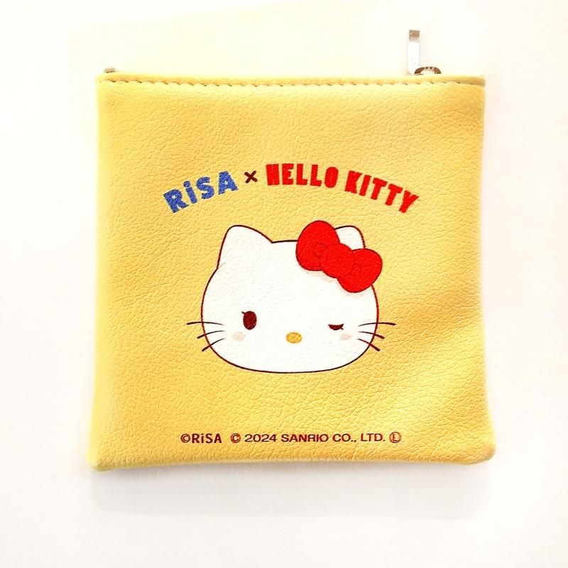 RiSA x ハローキティ スクエアポーチ 【FEWMANY x SANRIO