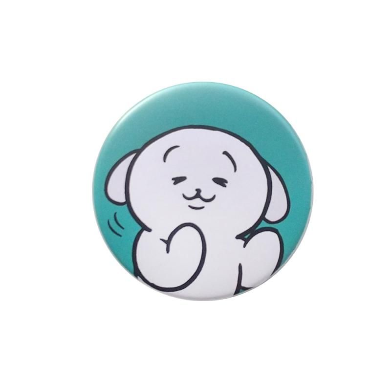 yukke マット缶バッジ ほがらかいぬねこ1 - FEWMANY ONLINE SHOP