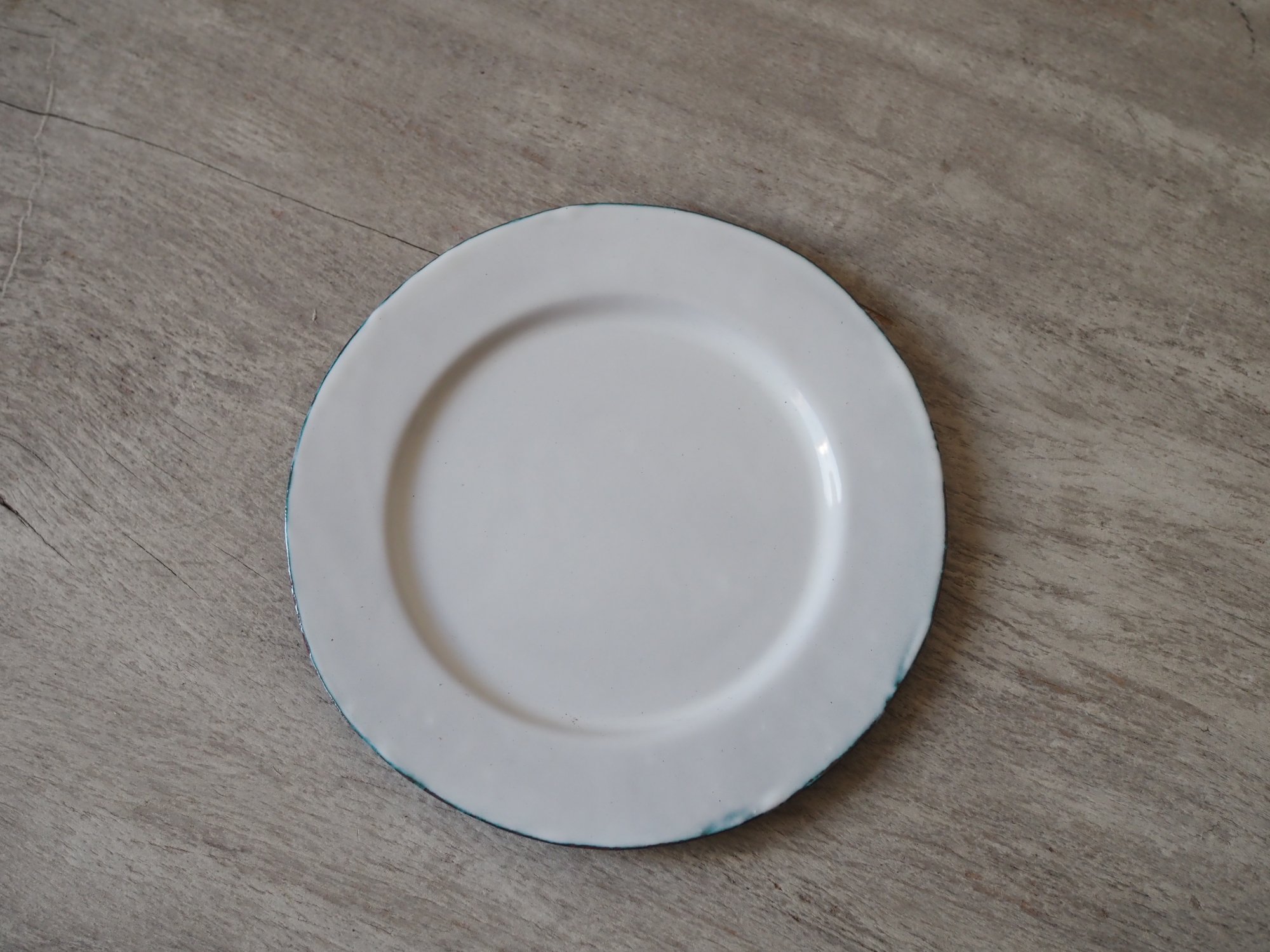 アンティークス タミゼ ホーローワイドリム皿 2枚セット - 食器