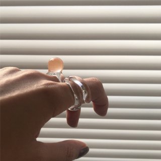 【再入荷】 glass ring　C
