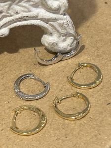 K18 Anchor Hoop Earring