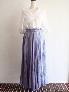 【I am...】Linen Flare Long Skirt