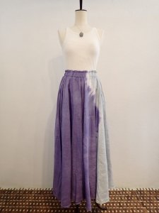 【I am...】French Linen Flare Long Skirt