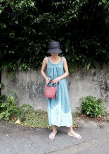 【I am...】French Linen Ribbon Camisole OP