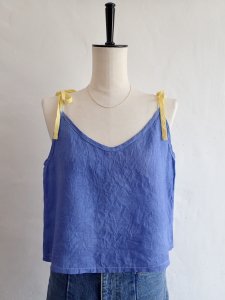 【I am...】French Linen Ribbon Camisole 