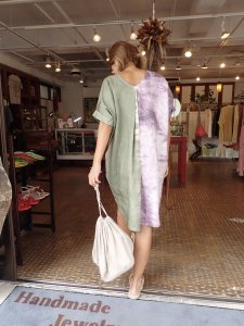 【I am...】Japan Linen Short Relax Dress