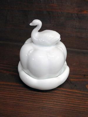 白鳥オードブルソーサー（白磁）j