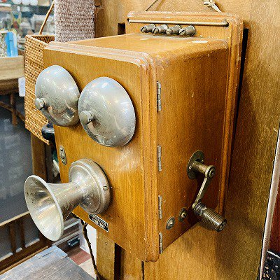デルビル磁石式壁掛電話機 1927年製 - アンティーク/コレクション