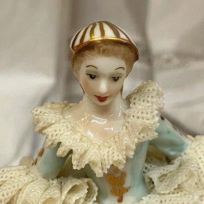 IRISHDRESDENアイリッシュドレスデンレース磁器人形 置物レースドール Irish Dresden レースドール 