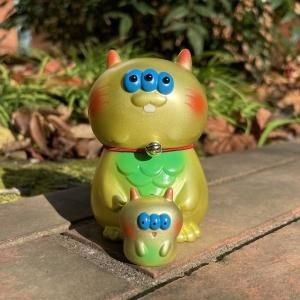 ラッキーキャット グリン　ロンイングリッシュ　招き猫　ソフビ　sofvi ラッキーキャット グリン ロンイングリッシュ 招き猫 ソフビ sofvi