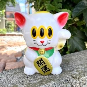 8,400円【招福】招きカームキャット (パール)