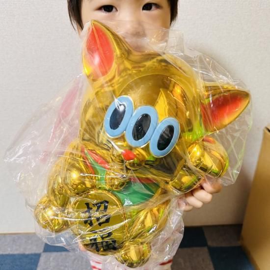 25周年記念25%OFF!【招福】招きカームキャット200％（金