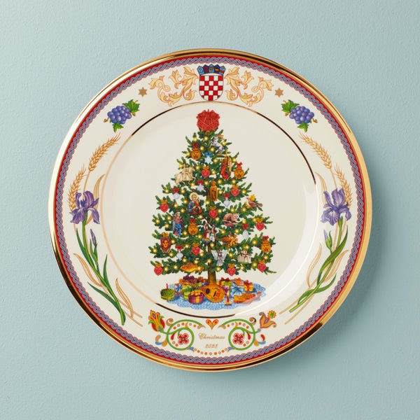 Lenox レノックス 2023 ホリデープレート クロアチア 2023 Trees Around the World Croatia Plate -  西洋陶磁器・テーブルウエア｜アルテサニア・ノーブレ Artesania Noble