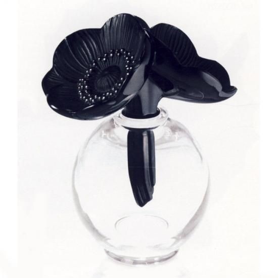 ラリックLalique 花瓶・花器香水瓶 ドゥ・ザネモーヌ（ノワール）2 Anemones Vase Clear & Black -  西洋陶磁器・テーブルウエア｜アルテサニア・ノーブレ Artesania Noble