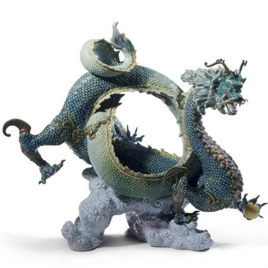 リヤドロ Lladro 世界限定1500体　龍神(Green) Auspicious Dragon -  西洋陶磁器・テーブルウエア｜アルテサニア・ノーブレ Artesania Noble