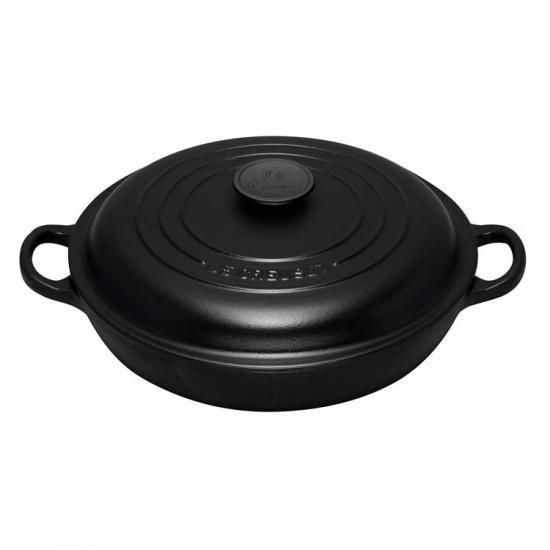 【日本未発売】ル・クルーゼ　Le Creuset ビュッフェ・キャセロール 30cm, マットブラック Matt Black -  西洋陶磁器・テーブルウエア｜アルテサニア・ノーブレ Artesania Noble