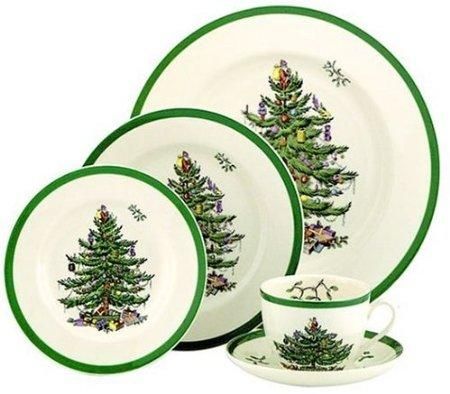 Spode スポード クリスマスツリー 16cm プレート 4枚セット スポード