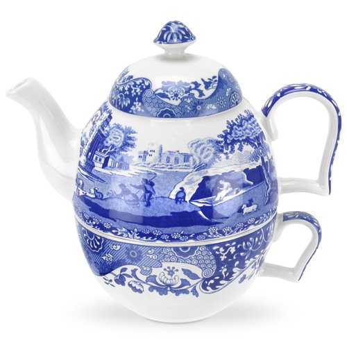 スポード Spode ブルーイタリアン Blue Italian ティーフォーワン Tea For One 西洋陶磁器 テーブルウエア アルテサニア ノーブレ Artesania Noble
