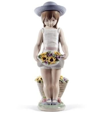 リヤドロ Lladro 60周年記念 スカートに花いっぱい Skirt Full Of