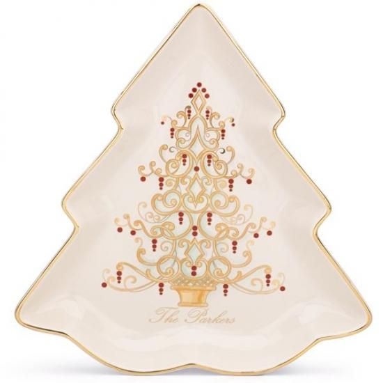 Lenox レノックス ゴールデンクリスマス プレート Golden Christmas Tree Plate -  西洋陶磁器・テーブルウエア｜アルテサニア・ノーブレ Artesania Noble