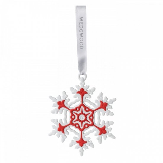 ウェッジウッド クリスマスオーナメント スノーフレーク レッド Snowflake Red Ornament -  西洋陶磁器・テーブルウエア｜アルテサニア・ノーブレ Artesania Noble