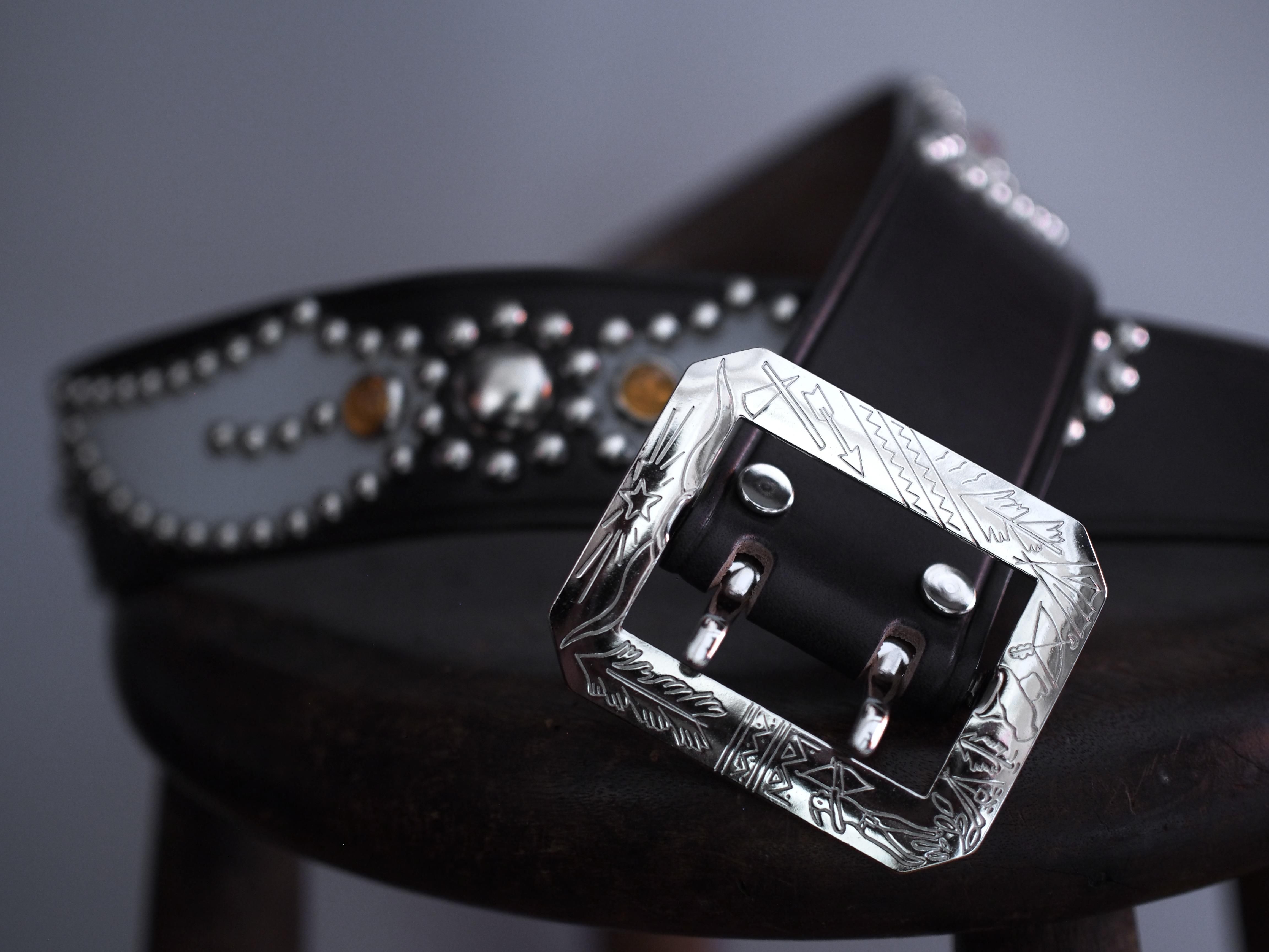 ダッパーズ Dapper's Wing Pattern Studs Belt - Made by ACE ダッパーズ Dapper's Wing Pattern Studs Belt - Made by ACE