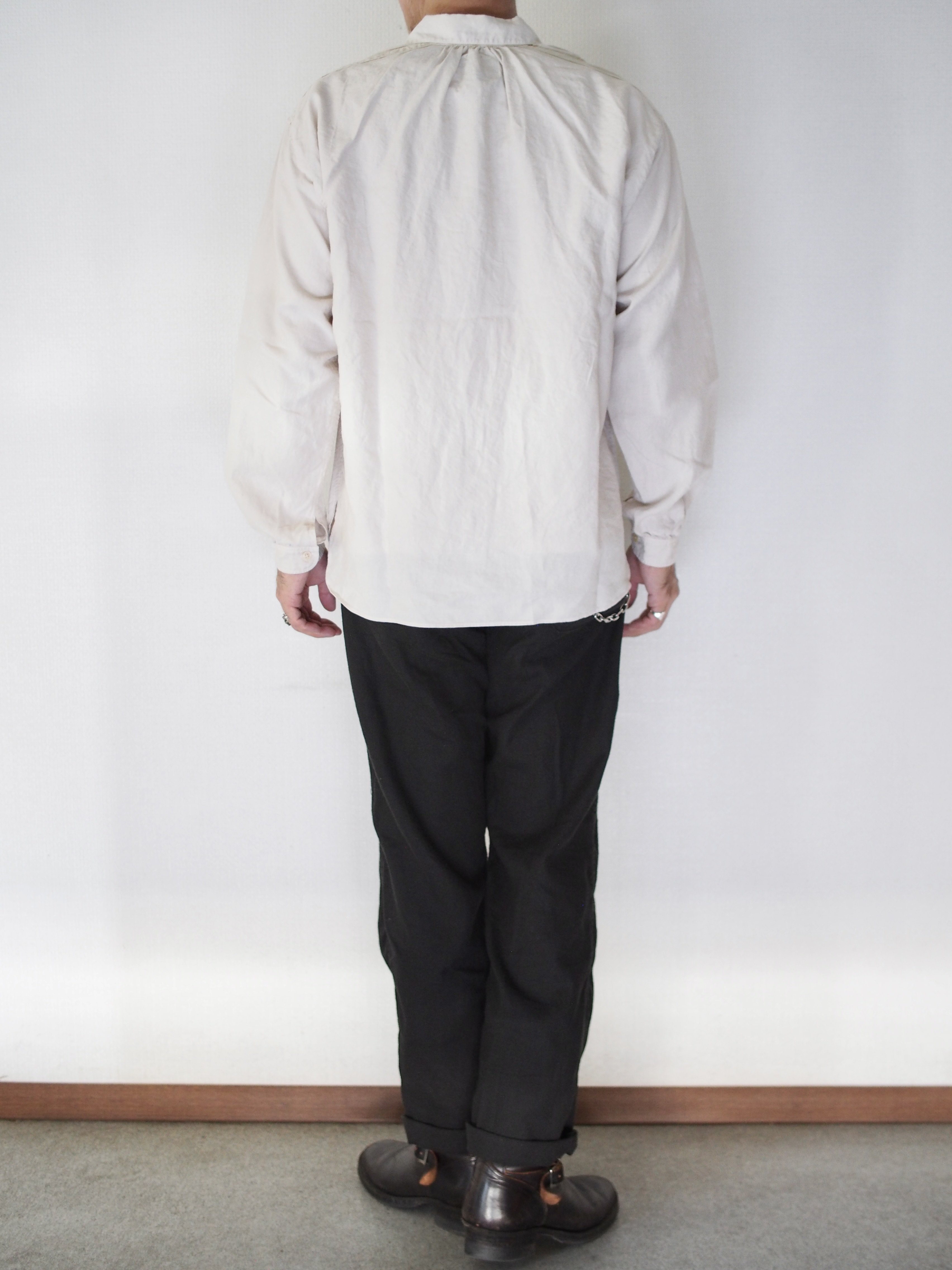 春早割 シャツ The 2 Monkeys Linen Cambrai ShirtTM82146 シャツ