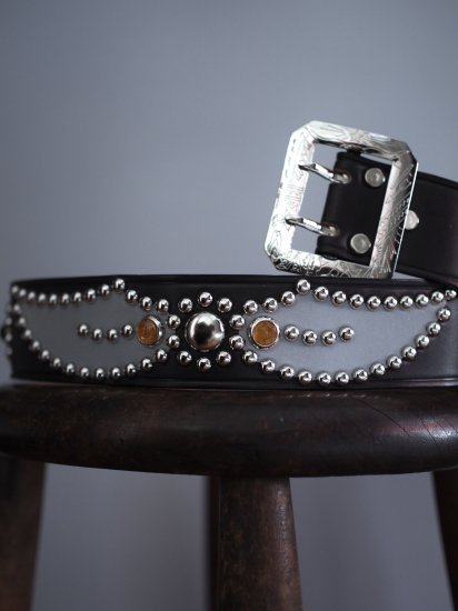 ダッパーズ Dapper's Wing Pattern Studs Belt - Made by ACE WESTERN 