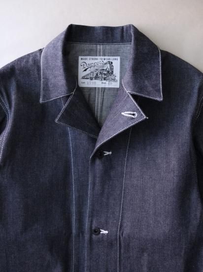 ダッパーズ LOT1658 Standard Coverall Jacket Standard Coverall Jacket with WWⅡ Model LOT1658 10oz INDIGO