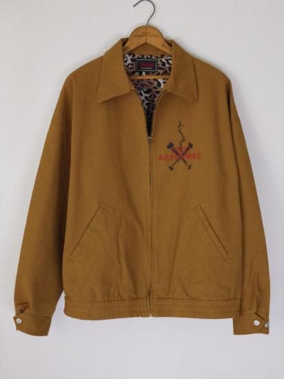 未使用タグ付 GANGSTERVILLE 中綿入りナイロンジャケット カーキL ギャングスターヴィル GANGSTERVILLE 