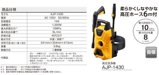 京セラの高圧洗浄機、販売中！｜ - 壁材・建築・左官材料のAIBI快適