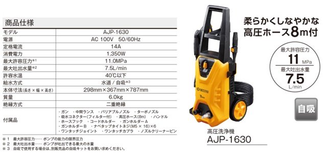 京セラの高圧洗浄機、販売中！｜ - 壁材・建築・左官材料のAIBI快適建材ショップへようこそ！