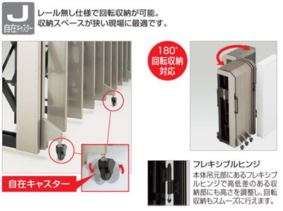 四国化成の大型アコーディオン門扉ALXⅡ角地仕様を定価の25％オフで