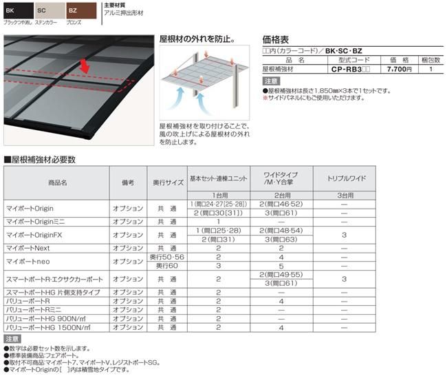 バリューポート屋根補強材100