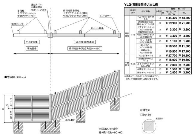 フェンスAB136