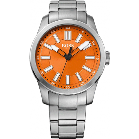 ヒューゴボス　腕時計　メンズ　オレンジ　1512935　　オレンジ×シルバー - 腕時計の通販ならワールドウォッチショップ
